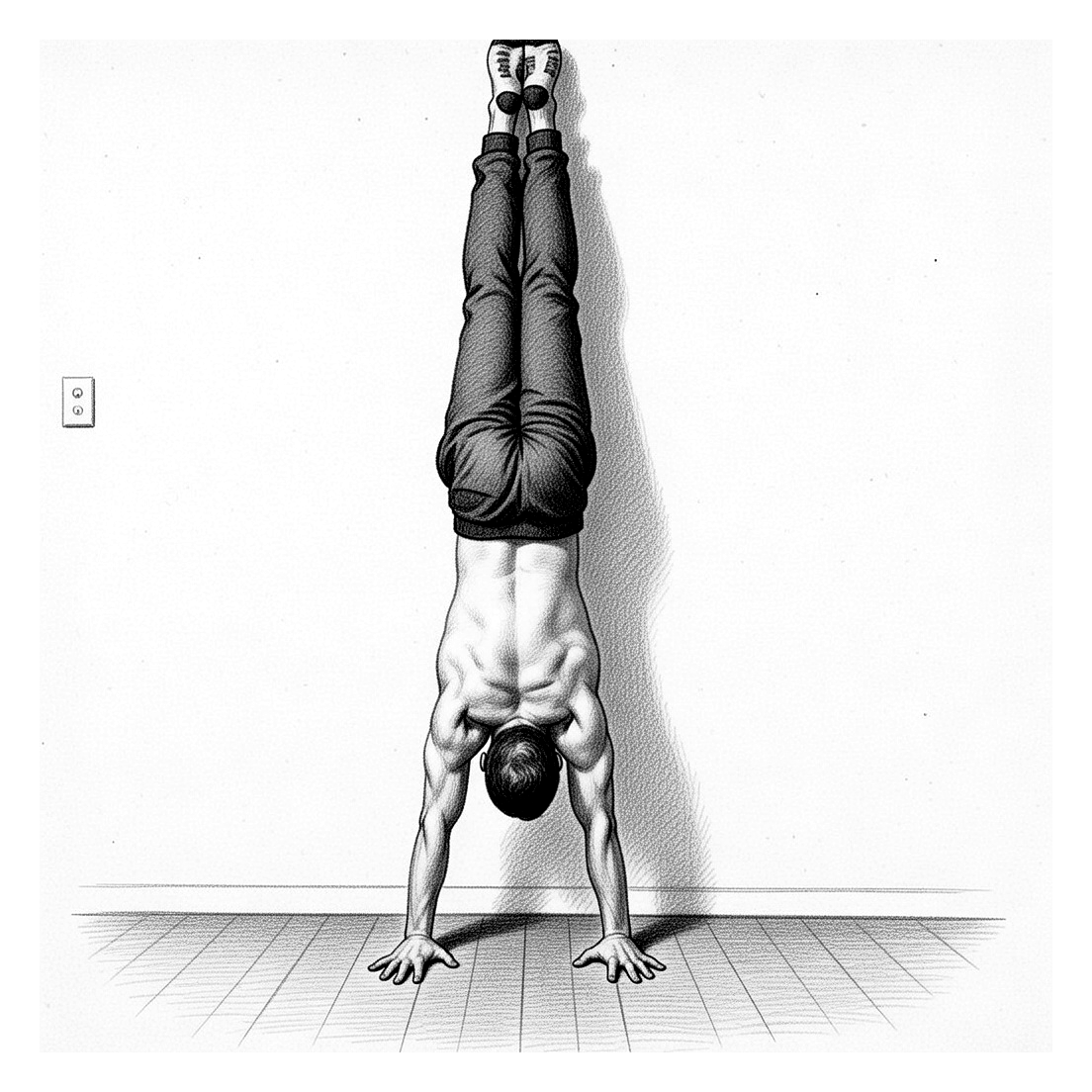 Chest to wall handstand